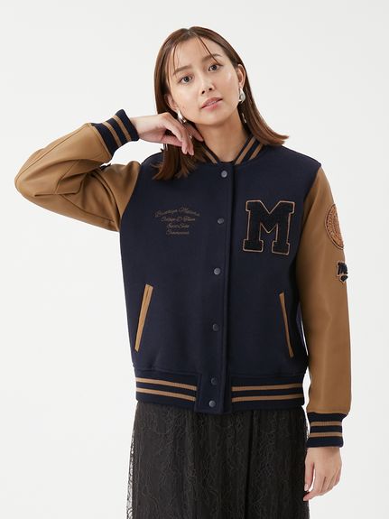 ワッペンスタジアムジャンバー(ブルゾン)｜アウター｜Mila Owen（ミラ