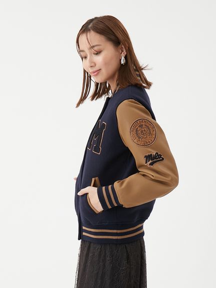 ワッペンスタジアムジャンバー(ブルゾン)｜アウター｜Mila Owen（ミラ