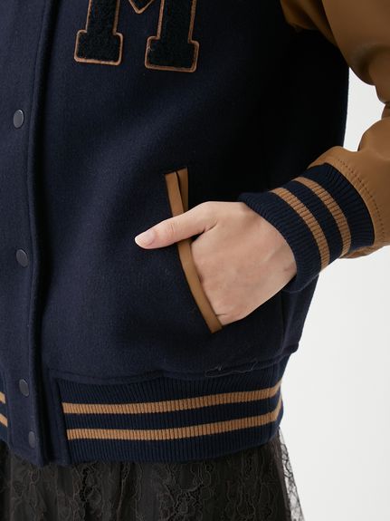 ワッペンスタジアムジャンバー(ブルゾン)｜アウター｜Mila Owen