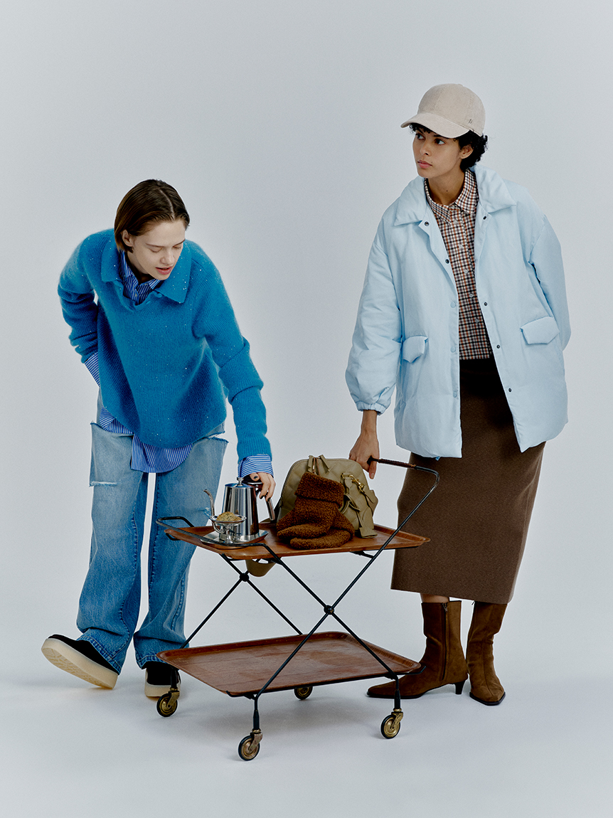 フレンチダウンテントシルエットジャケット(ジャケット)｜アウター