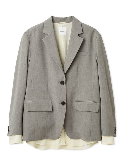 シャツレイヤードジャケット(テーラードジャケット)｜アウター｜Mila