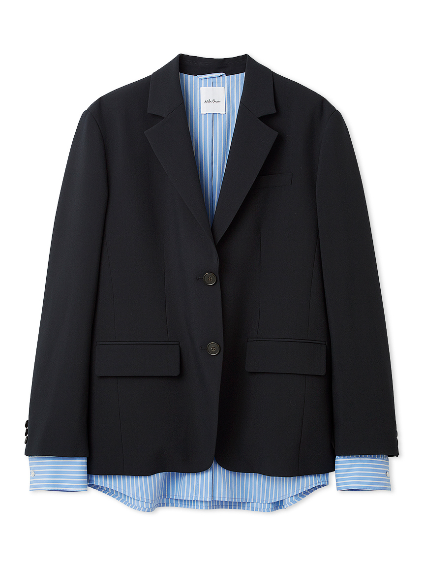 シャツレイヤードジャケット(テーラードジャケット)｜アウター｜Mila