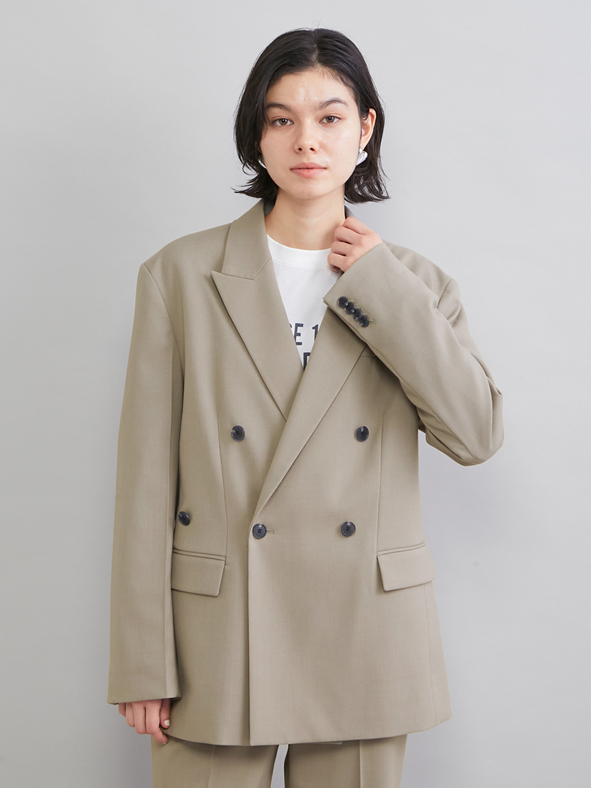 ダブルブレストテーラードジャケット(テーラードジャケット)｜アウター