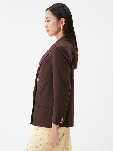 金釦ダブルブレストブレザー(テーラードジャケット)｜アウター｜Mila