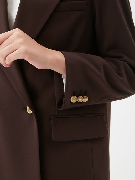 金釦ダブルブレストブレザー(テーラードジャケット)｜アウター｜Mila