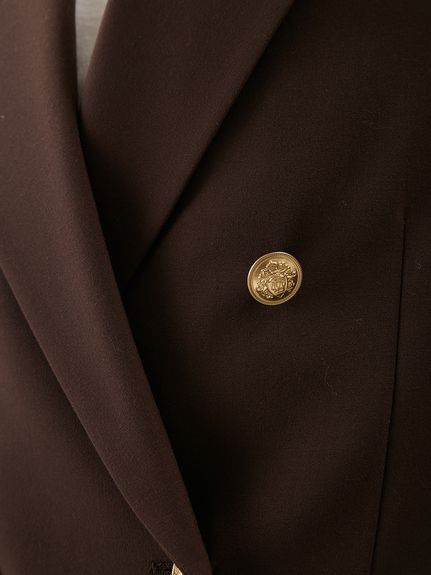 金釦ダブルブレストブレザー(テーラードジャケット)｜アウター｜Mila