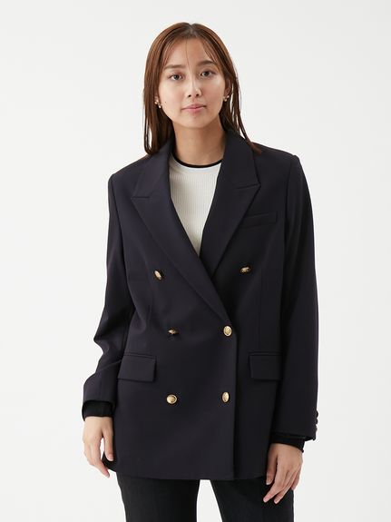 値下げ★ほぼ新品★タグあり★Mila Owen★テーラードジャケット★ベージュ セットアップ対応】パッチポケットシングルジャケット