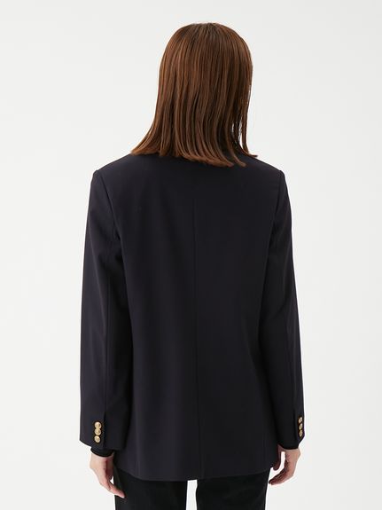 金釦ダブルブレストロングブレザー(テーラードジャケット)｜アウター