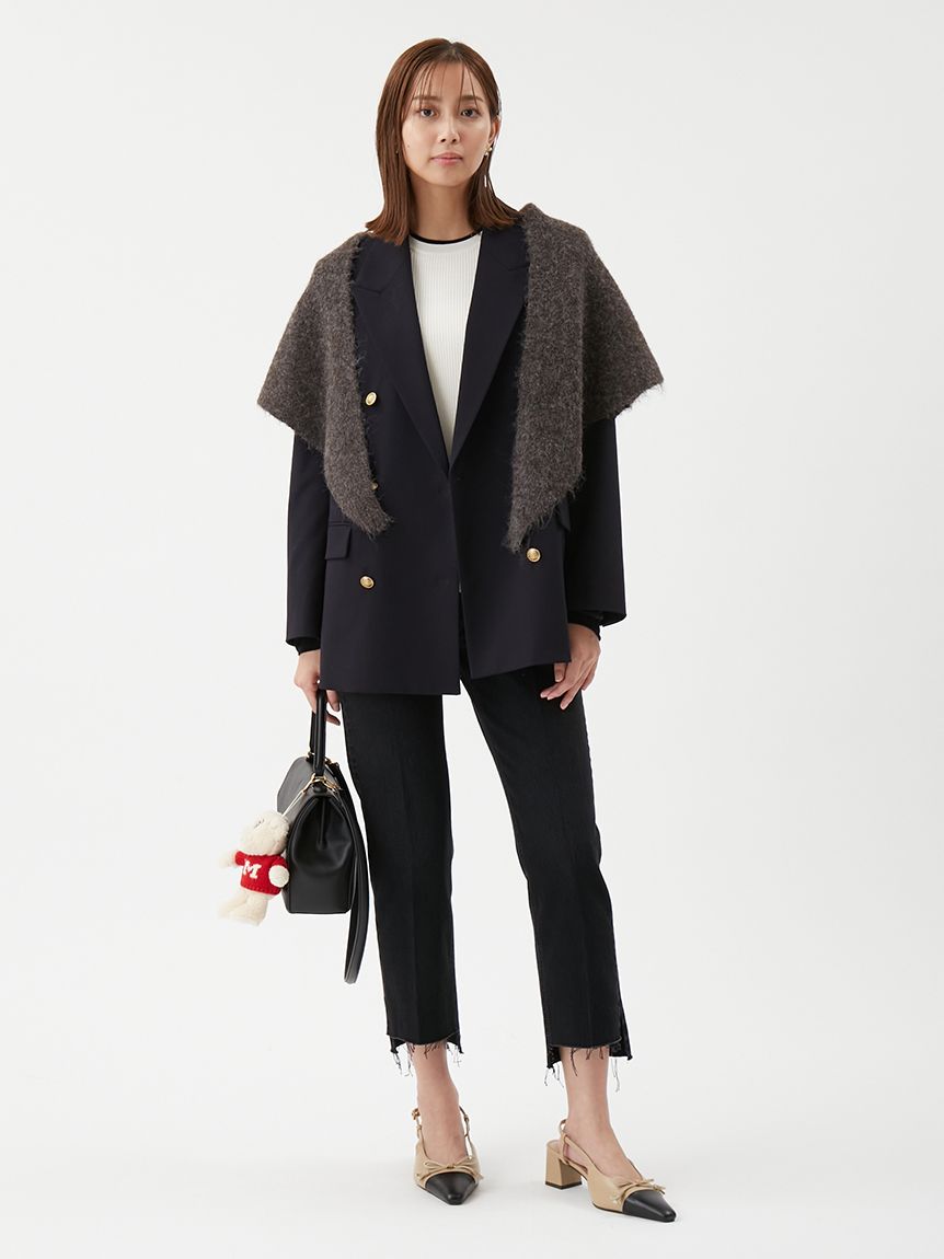金釦ダブルブレストロングブレザー(テーラードジャケット)｜アウター