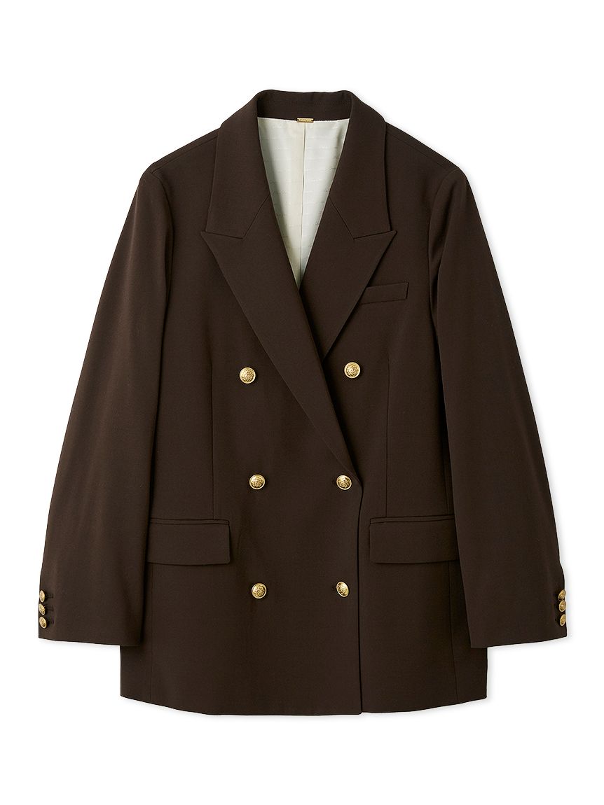 金釦ダブルブレストロングブレザー(テーラードジャケット)｜アウター