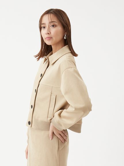 セットアップ対応】スウェードブルゾン(ブルゾン)｜アウター｜Mila