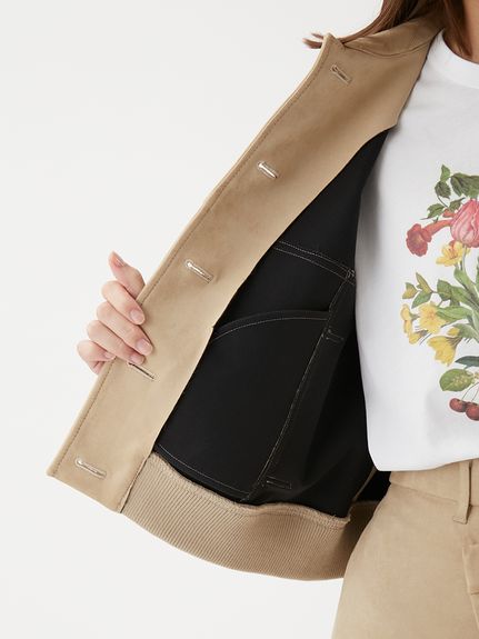 セットアップ対応】スウェードブルゾン(ブルゾン)｜アウター｜Mila