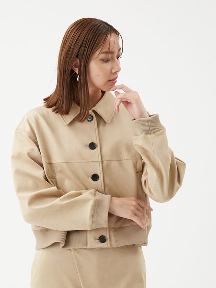 セットアップ対応】スウェードブルゾン(ブルゾン)｜アウター｜Mila