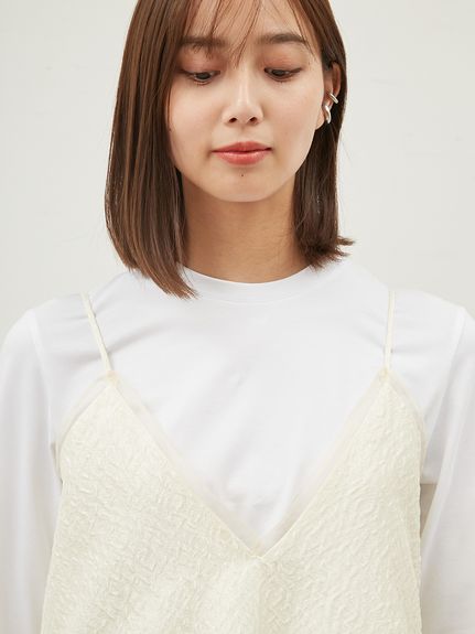 TシャツSETフレアキャミワンピース(マキシ・ロングワンピース