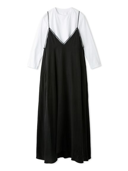 セットアイテム】TシャツSETフレアキャミワンピース(マキシ