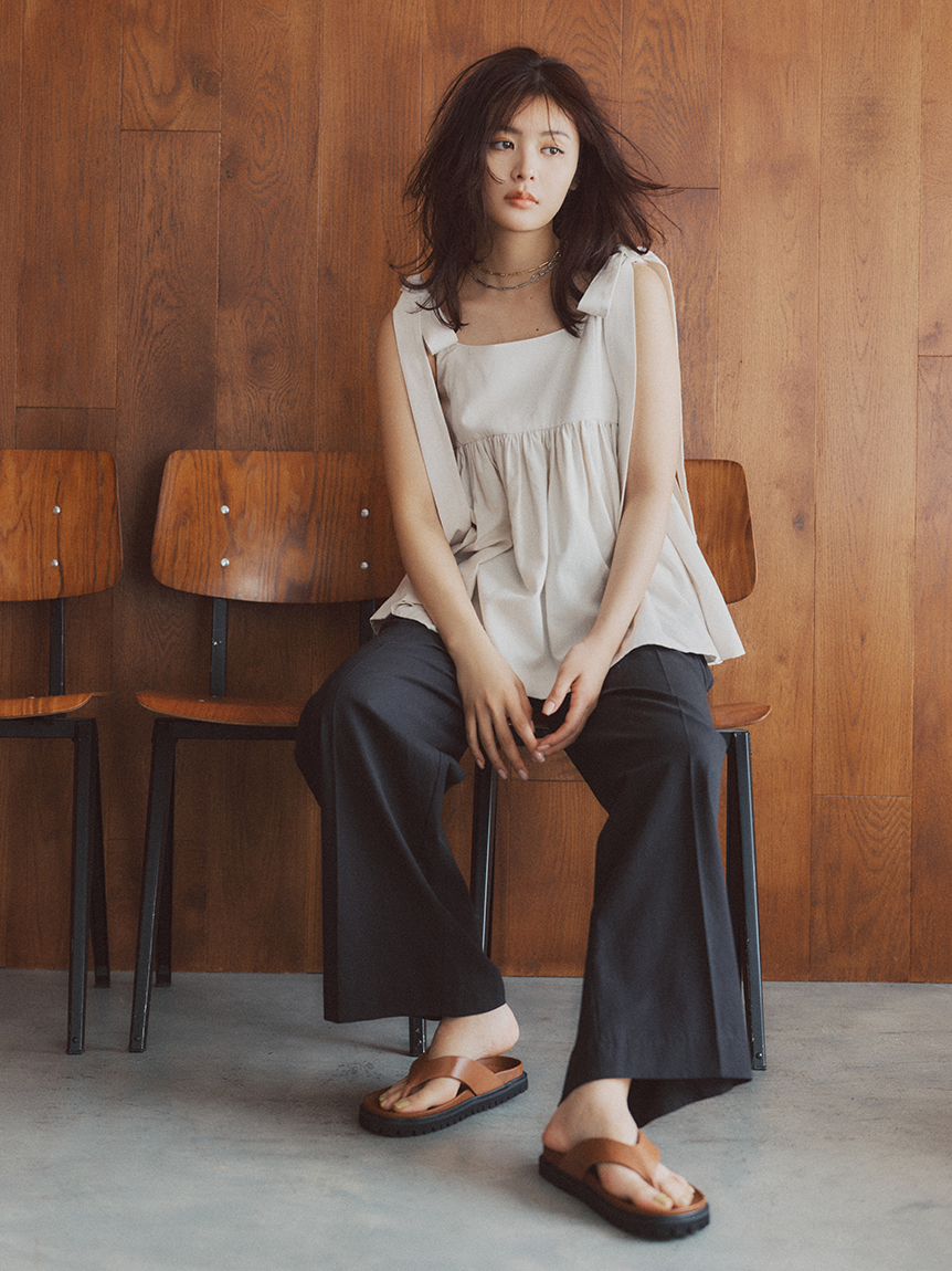 Mila Owen ペプラムベスト　アイボリー　新品 ミラ オーウェン Mila Owen 【セットアイテム】【ウォッシャブル