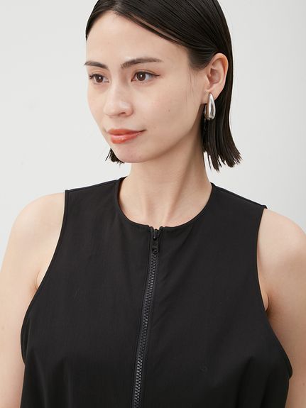 Mila Owen ミラオーウェン - 撥水ドロストナイロンサロペット 撥水ドロストナイロンサロペット(オールインワン)｜ワンピース