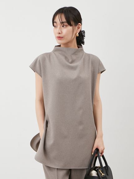 セットアイテム】ドレープブラウスセミフレアゴムパンツSET UP