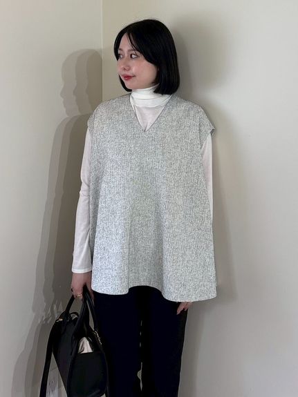 セットアイテム】フレアベストタートルニットパンツSET UP