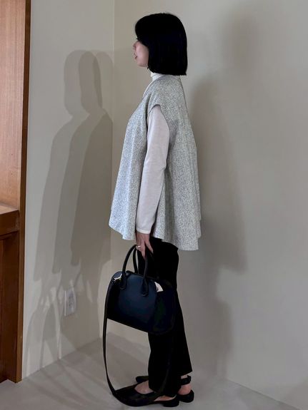 セットアイテム】フレアベストタートルニットパンツSET UP