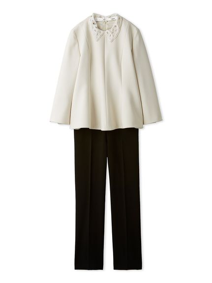 セットアイテム】2wayレースカラーペプラムSET UP(セットアップ