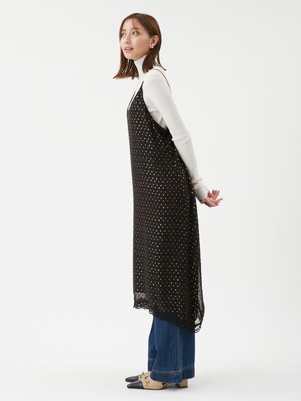 smyeon スミョン レースキャミワンピース ドット smyeon キャミワンピース ドット - メルカリ