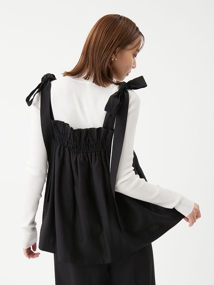 セットアイテム】ペプラムキャミブラウス×パンツ SET UP(セットアップ