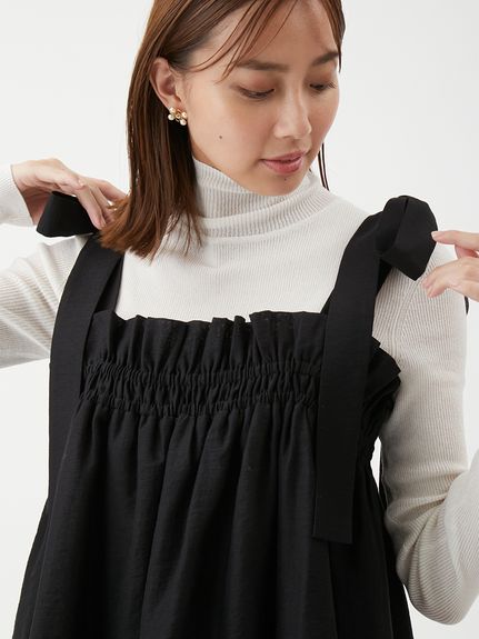 ヴィリーナ【VIRINA】 ＊襟付き オルガウォームブラウス パンツセット　M ヴィリーナ【VIRINA】 ＊襟付き オルガウォームブラウス パンツセット