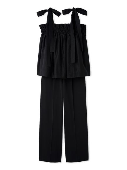 セットアイテム】ペプラムキャミブラウス×パンツ SET UP(セットアップ