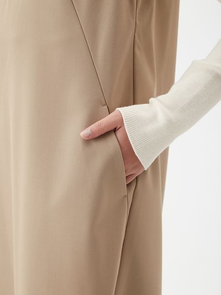 セットアイテム】リブニットセットレイヤードワンピース(セットアップ