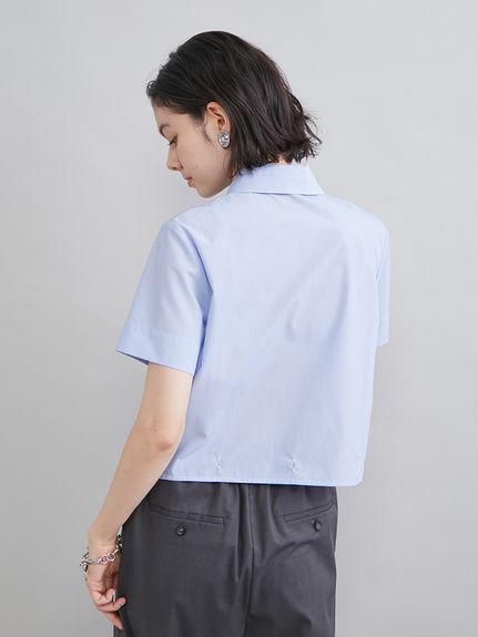 ストライプセパレートバルーンシャツワンピース(マキシ・ロング