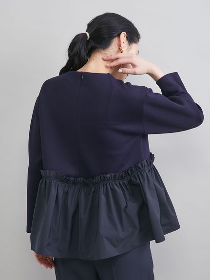 ペプラムブラウス×ワンタックパンツ SETUP(セットアップ)｜Mila