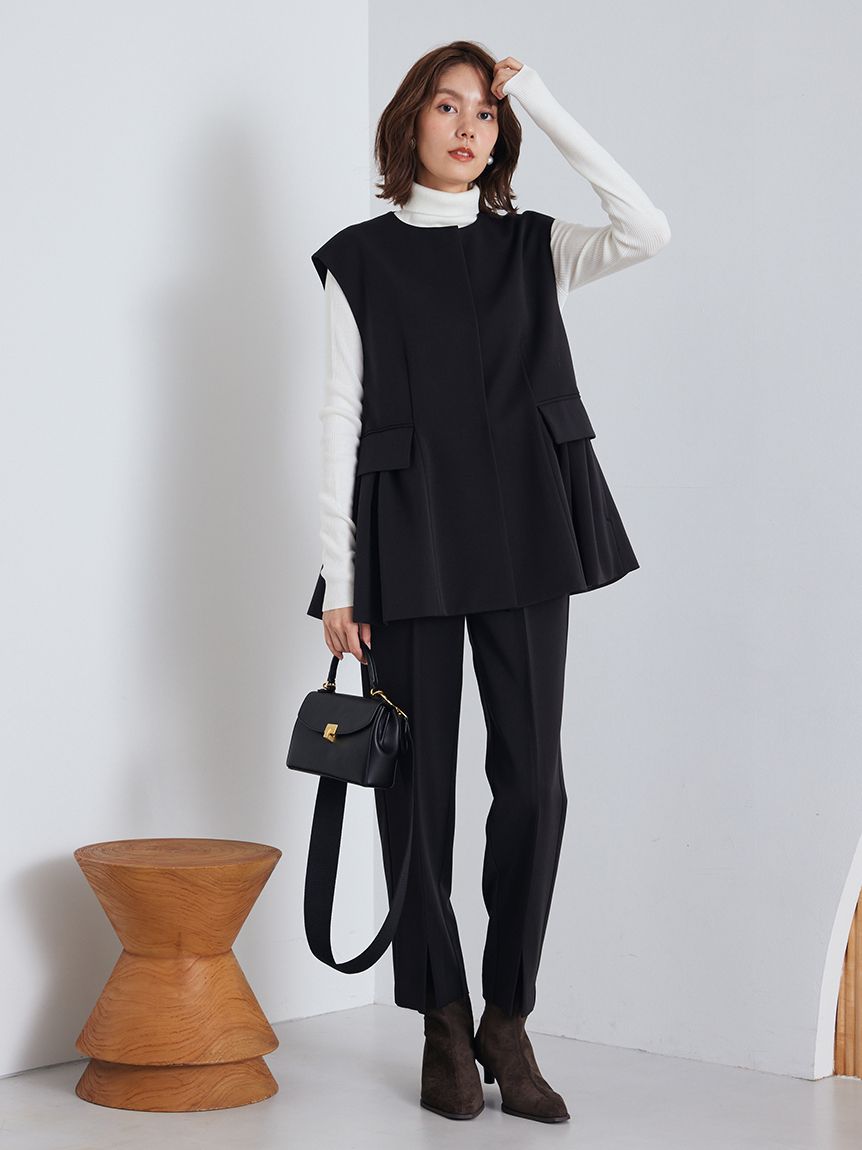 ベスト×ニットプルオーバー×パンツ 3点SET(トップス＆ボトムセット