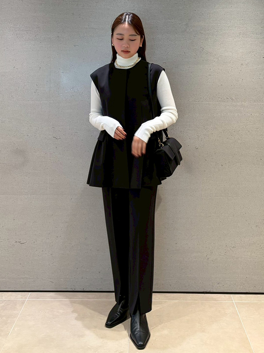 ベスト×ニットプルオーバー×パンツ 3点SET(トップス＆ボトムセット