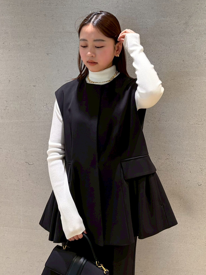ベスト×ニットプルオーバー×パンツ 3点SET(トップス＆ボトムセット