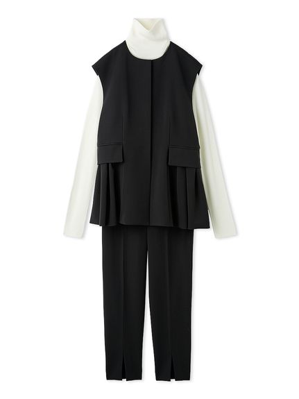 ベスト×ニットプルオーバー×パンツ 3点SET(トップス＆ボトムセット