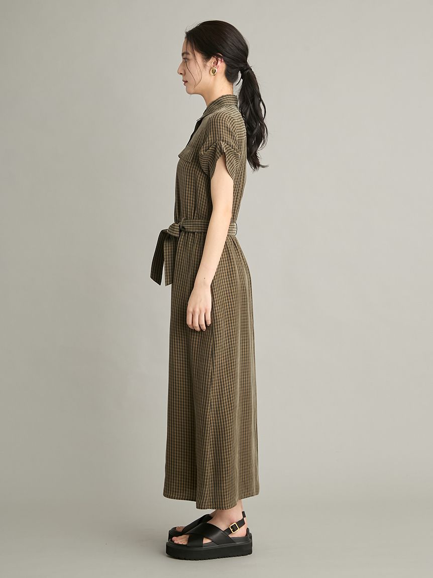 新品 Mila Owen 【ウォッシャブル】シャツナローワンピース 