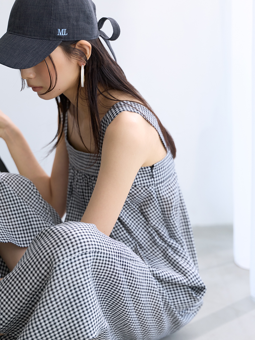 UVカット】【接触冷感】バックギャザーワイドサロペット