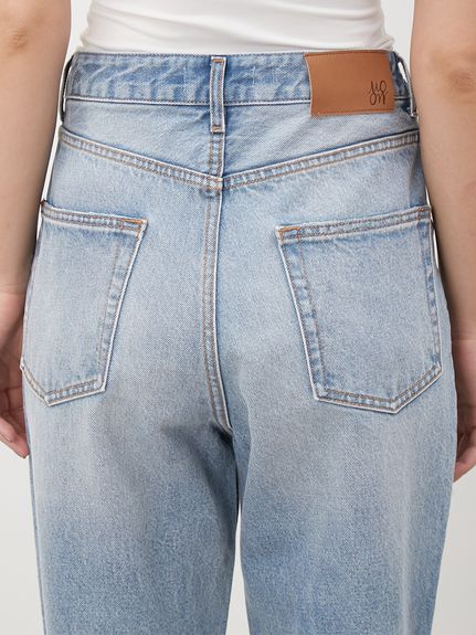WEB限定00サイズ】ワイドテーパードデニムパンツ【手洗い可能 WEB限定00サイズ】ワイドテーパードデニムパンツ【手洗い可能