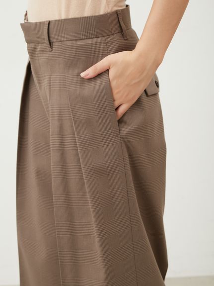 フラップ付2タックワイドダンディパンツ(ロングパンツ)|パンツ フラップ付2タックワイドダンディパンツ(ロングパンツ)|パンツ