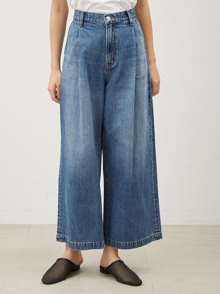 ZARA フレアフィットバギーデニムパンツ - メルカリ