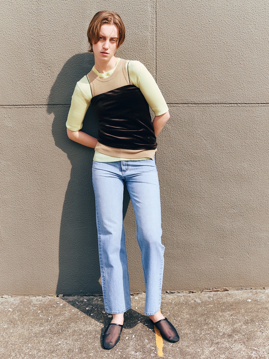 courreges ミッドライズ　ストレートジーンズ ミッドライズの新作ストレートデニム 2型登場 | YANUK ONLINE STORE