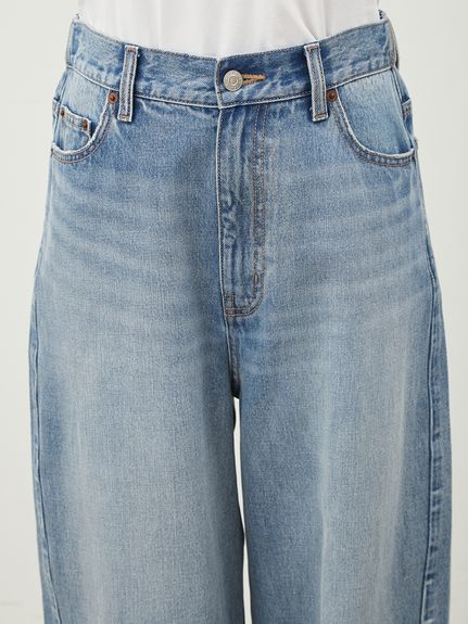 ウエストゴムカーヴィデニム【ウォッシャブル】(デニムパンツ
