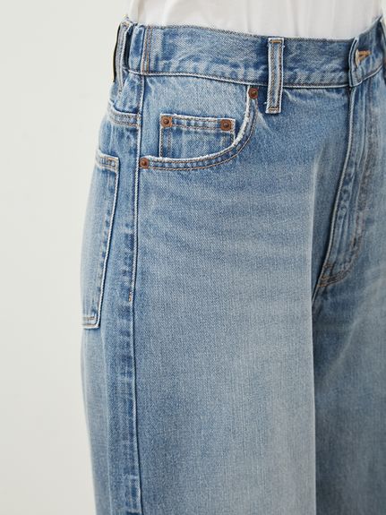 ウエストゴムカーヴィデニム【ウォッシャブル】(デニムパンツ