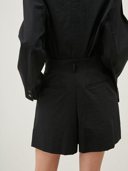 ウノア　ショートパンツ　M セットアップ対応】ストレッチシアーショートパンツ