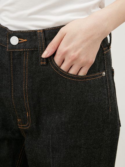 裾段差テーパードデニムパンツ(デニムパンツ)｜パンツ｜Mila