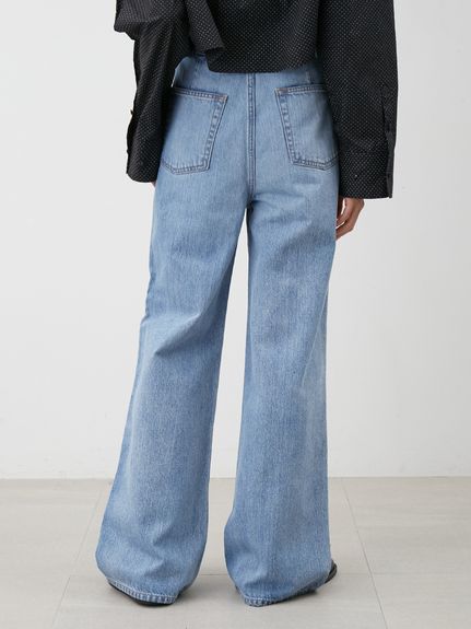 ハイウエストワイドデニムパンツ(デニムパンツ)｜パンツ｜Mila Owen