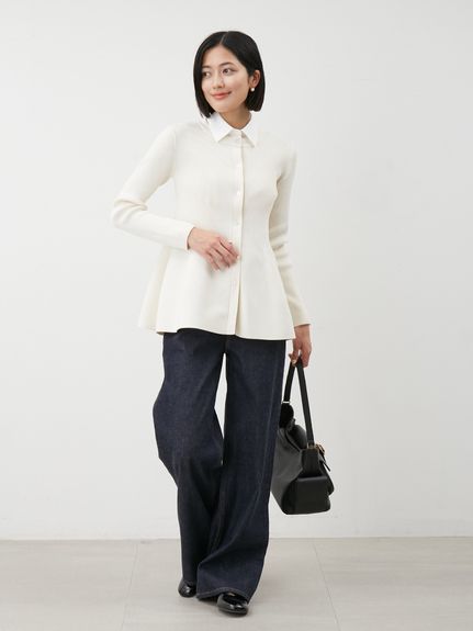 ハイウエストワイドデニムパンツ(デニムパンツ)｜パンツ｜Mila Owen