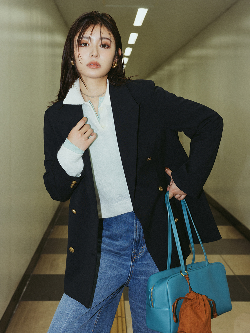 【新品未使用】#Mila Owen #着画付き #ライトブルーワイドレッグデニム 新品未使用】#Mila Owen #着画付き #ライトブルーワイドレッグ