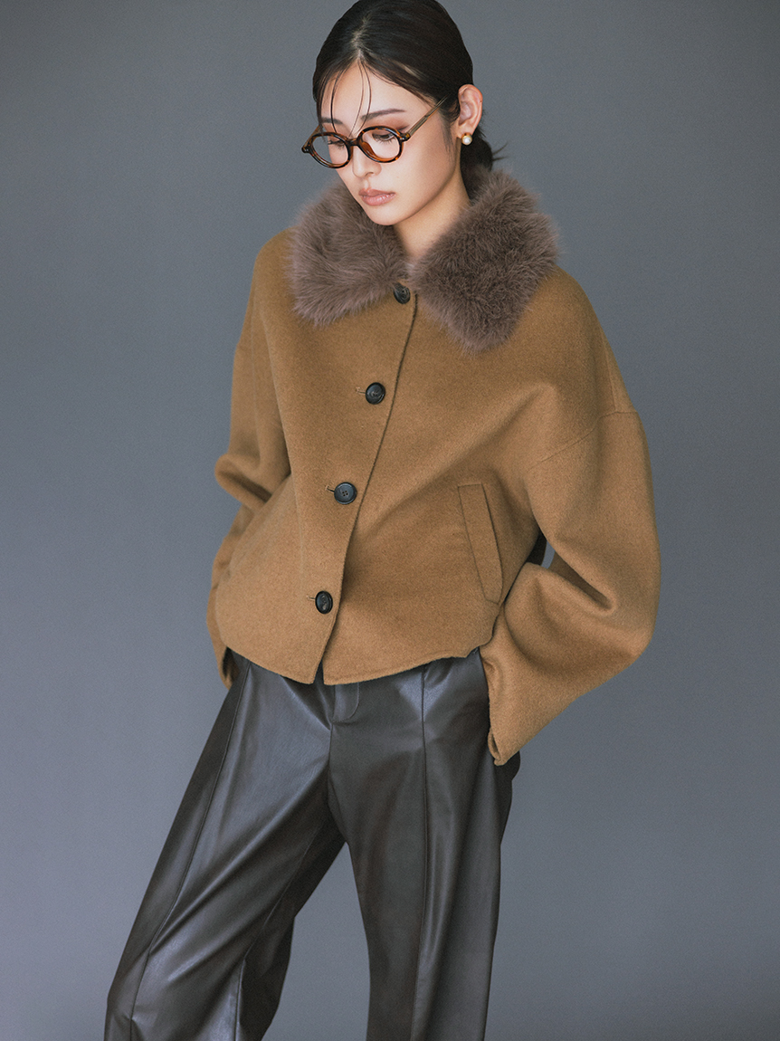 FENDI　ジャガード　ワイドパンツ　2019年 センタープレス　ブルーグレー KOBE LETTUCE パンツ 低身長/高身長向けサイズあり イージーケア